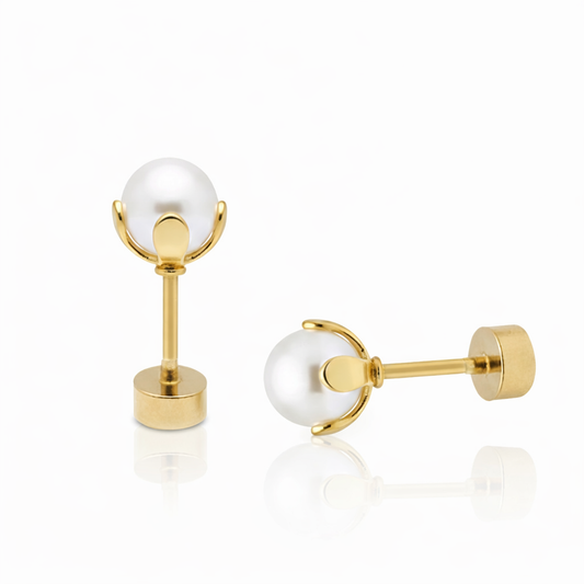 Tulip Pearl Studs