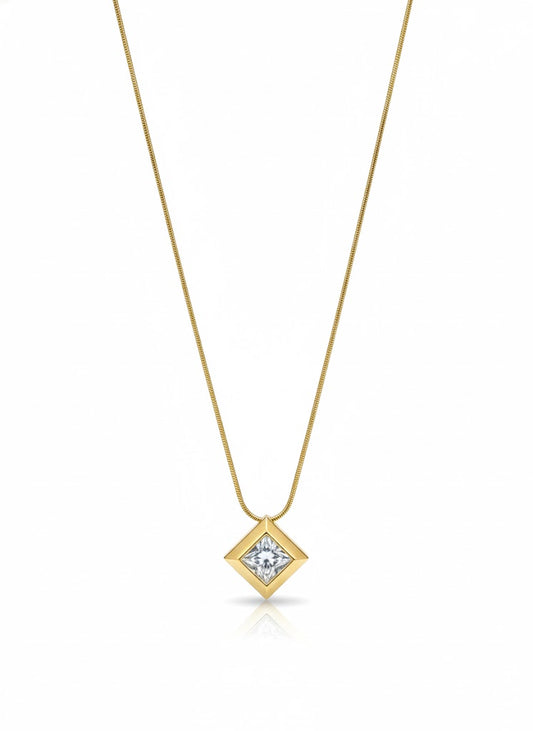 Elara Square Necklace